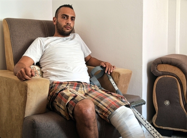 Palestine Mahmoud Palestinian youth Bethlehem leg shooting MEE